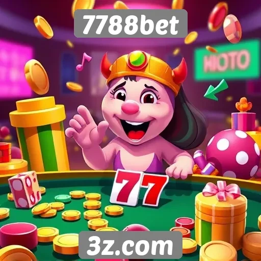 Variedade de jogos disponíveis no 7788bet